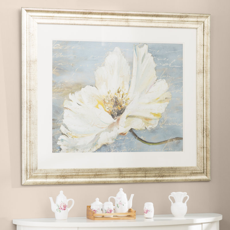 Ophelia & Co. 'White Peony' Framed Painting Print & Reviews Wayfair